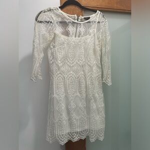 Topshop crochet dress